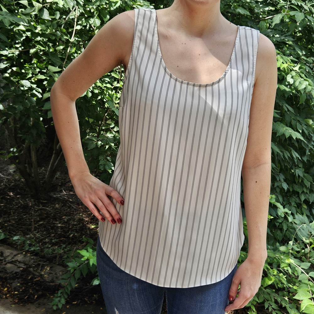 Daily Ritual Crepe Layering Tank - Picture 5 of 6
